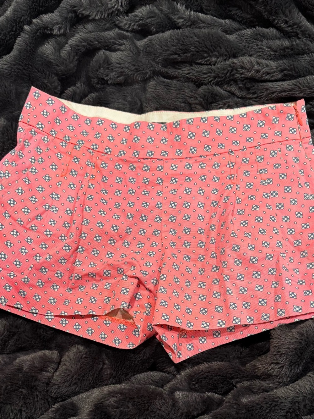 Women’s Coral Pink Patterned Shorts